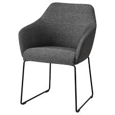 Tossberg Chair Metal Black Gray Ikea In 2020 Metal Chairs Upholstered Chairs Black Chair