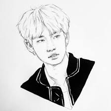 Image Result For Stray Kids Fanart Kids Watercolor Fan Art Fan Art Drawing