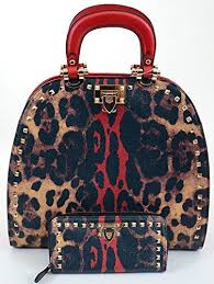 Reilly Pebbled Leopard Print Leatherette Purse Satchel Handbag Wallet Set Purses Satchel Handbags Purses And Handbags