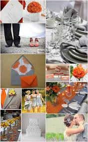 Orange Colour Scheme Orange Grey Wedding Orange Wedding Themes Orange Wedding