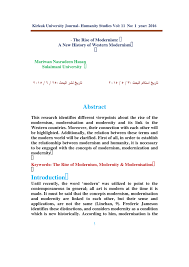 Pdf The Rise Of Modernism A New Western History Of Modernism