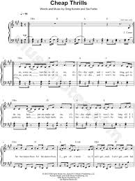 Don't cry, snowman, not in front of me who'll catch your tears if you can't catch me, darling if you can't catch me, darling don't cry snowman, don't leave me. Sia Cheap Thrills Sheet Music Easy Piano In F Minor Transposable Download Print Sku Mn0167406