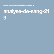 Analyse De Sang 219 Analyse De Sang Analyse Sang