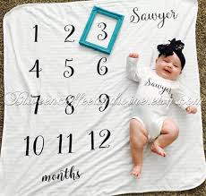 Monthly Baby Blanket New Baby Gift Baby Picture Blanket Gift For Baby Boy Gift For Baby Girl Mont Month Blanket Baby Baby Month By Month New Baby Products