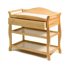 Storkcraft Aspen Changing Table With Drawer In Natural 00524 58n Changing Table With Drawers Changing Table Portable Changing Table