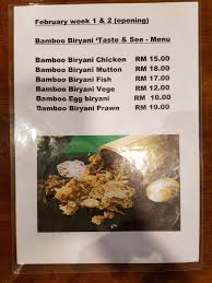 They're the founders of the bamboo biryani which got famous since their inception in. Bamboo Biryani Taste See Ardence Labs Setia Alam