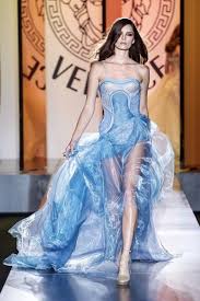 Light Blue Versace Dress I Don T Know Why But I M Like Drawn To This Dress Atelier Versace Nice Dresses Versace Gown