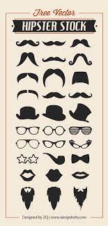 Free Vector Hipster Stock Mustache Beard Rayban Glasses Vector Free Design Freebie Hipster
