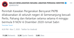 Negeri yang paling ramai penduduk di malaysia ialah negeri selangor (as of 2000) 3 , dengan penduduk 4.2 juta orang, diikuti oleh negeri johor (2.7 juta) dan sabah (2.6 juta). Pkpb 4 Minggu Seluruh Semenanjung Malaysia Kecuali 3 Negeri Mkn