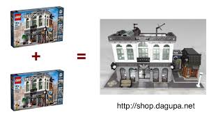 The brick bank is based on the lego modular buildings set brick bank released in 2016. Lego Moc Brick Bank With Coffee Shop By Dagupa Rebrickable Build With Lego