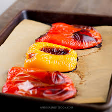 Remove the seeds and stems. How To Roast Red Peppers Andrea S Notebook