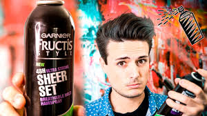 Your style should have enough hold to stay in place throughout the day: Mens Hairstyling How To Use Hairspray Is It For You Youtube