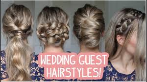 Bridal hairstyles for short hair can also imitate long hairstyles, for example, if you have your bangs and front tresses styled backwards with the back of your head covered by a wedding veil or a compact floral composition. Wedding Guest Hairstyles Short Medium And Long Hairstyles Youtube
