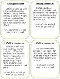 The next 20 cards have short stories that students make infere Making Inferences Task Cards Teacherspayteachers Com Making Inferences Task Cards Inference Task Cards Making Inferences