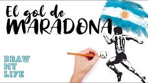 Y gol puño apretado inglaterra cero y de gol llegó el diego armando maradona gracias dios por el fútbol por maradona por esas lágrimas por este así y planterra ser. El Gol Del Siglo De Maradona A Inglaterra En Dibujos Youtube