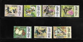 سلطان يحي ڤيترا ابن المرحوم سلطان إبراهيم‎; Kelantan 98 104 Mnh Butterfly Type With Sultan Yahya Petra Asia Malaysia General Issue Stamp Hipstamp