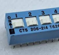 25pc CTS 206-214 Dip Switch DPST 4 Position Through Hole Slide Actuator  50mA 24V | eBay