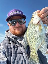 Panfish guy using our new 8ft Sharp Shooter available now at  www.Brushpilejig.com