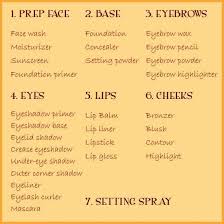 Order Of Application Makeup Order How To Apply Makeup Makeup Application Order
