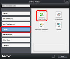 Dowload brother printer driver 7040 : Status Monitor Offnen Brother