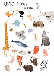 Alphabet Animal On Behance Animal Illustration Kids Alphabet Illustration Cute Animal Illustration
