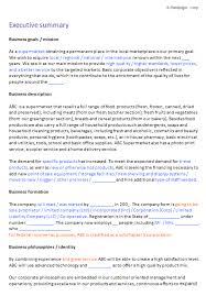 Supermarket Business Planning Business Plan Template How To Plan