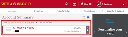 Wells fargo business platinum credit card. Add Wells Fargo Business Platinum Credit Card To Online Account 4 Travel With Grant