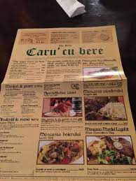 This category is located at category:caru' cu bere. Menu Bild Von Caru Cu Bere Bukarest Tripadvisor