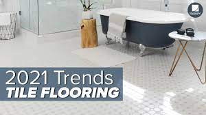 Tiles moving on bathroom floor. 2021 Tile Flooring Trends 25 Contemporary Tile Ideas Flooring Inc