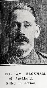 Pte. Wm. Bloxham, of Auckland, Killed in action