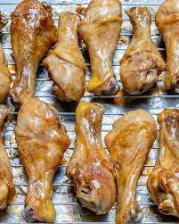 Thawed chicken drumsticks should bake at an oven setting of 400 degrees fahrenheit for 35 to 40 minutes, and frozen drumsticks should bake at 375 degrees fahrenheit for 55 to 60 minutes. These Healthy Sticky Glazed Chicken Drumsticks Are Mind Blowing Good Clean Food Crush