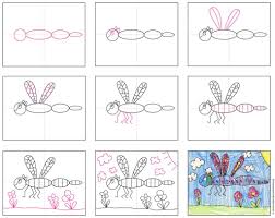 On the very top, add a very small curved line. How To Draw A Dragonfly Art Projects For Kids