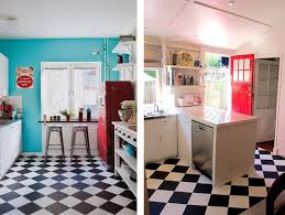 Le Damier Noir Et Blanc Une Histoire D Amour Cuisines Retro Decoration Interieure Deco Interieure