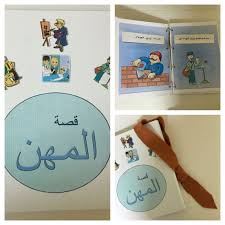 الكتابة التعبيرية تأليف قصة النشاط عبارة كتاب مكون من اصحاب المهن اعلى الصفحة يوجد جيب نايلون تلبس الاطفال Thinking Skills Pre School Teach Arabic