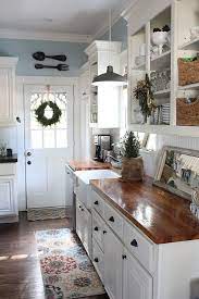 These quaint spaces may not have cathedral ceilings, but they certainly have their own special charm. The Most Beautiful Christmas Cottage Decor Ideas Dagmar S Home Small Cottage Kitchen Rustic Farmhouse Kitchen Cottage Kitchens