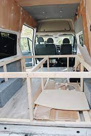 Miles v3 uses the same floor plan as the first two. How To Build A Bed Frame And Cabinets In Your Camper Van Vanlifer