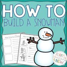 How To Writing--How To Build A Snowman--Writing Template | Tpt