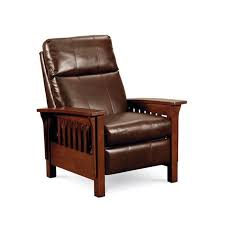 Mission High Leg Recliner In Saddle Nebraska Furniture Mart Faux Leather Sofa High Leg Recliner Recliner