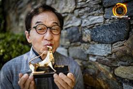 Jackie Chan with his Pardo alla Carriera 🏆 #LocarnoFilmFestival #award