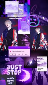 Jimin Purple Aesthetic Wallpaper And for the admin, if you are using bts's image, at least do it well. jimin purple aesthetic wallpaper