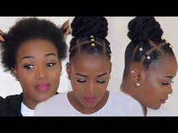 Natural Hair Transformation On Short 4c Hair Rubber Band Updo Youtube Protective Hairstyles For Natural Hair Natural Hair Styles Short Natural Hair Styles