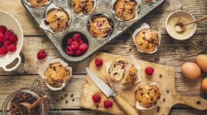 Muffins Framboises Et Pepites De Chocolat Lait Bio Recette Vahine Recette Muffins Moelleux Recette Recette Bio