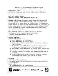 A Day In A Life Of An Arctic Antarctic Animal Lesson Plan Lesson Planet Antarctic Animals Animal Lessons Kindergarten Lesson Plans