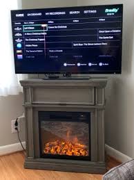 Led fire and ice electric fireplace with remote in black form and function perfectly align in this form and function perfectly align in this sleek fire and ice electric fireplace by northwest. 28 Gray Petite Foyer Electric Fireplace Big Lots