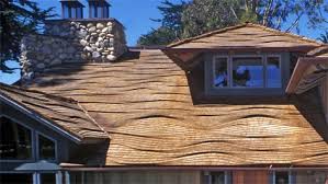 Ageless cedar™ technology ensures certainteed rustic blend shingles capture the seasoned look of cedar with a consistent weathering pattern that will not change over time. Ocean Wave Pattern Roofing Project Carmel Ca Cedar Roof Circular Buildings Cedar Shake Roof