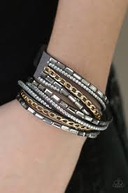 Black And Gold Wrap Bracelet Paparazzi Cheaters Never Prosper Gold Gold Wrap Bracelet Silver Chain Bracelet Bracelets
