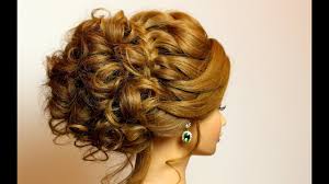 Kerry washington's medium, black, curly, romantic hairstyle is a polished and chic look that goes perfectly with luminous skin and rosy lips. Bridal Hairstyle For Long Medium Hair Tutorial Romantic Updo With Braid Youtube