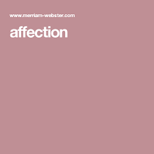 Affection Affection Definitions Lexicon