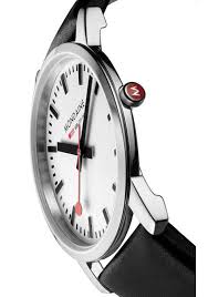 Mondaine Ultra Thin 41mm Simply Elegant White Modern Watches Thin Watches Watches For Men