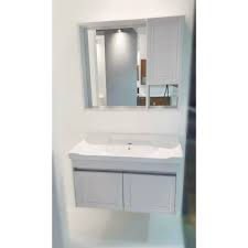 The perfect bathroom mirror cabinets are roomy enough on the inside to hold a lot of the necessary items you use for your personal hygiene without crowding them. Aluminum Bathroom Vanity Cabinet With Mirror And Ceramic Sink Shopee Philippines